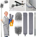 4 Pcs Dusters for Cleaning, 2 in 1 Microfiber Dusters and Retractable Gap Dust Cleaner with 1 Microfiber Dusting Cloths Long Handle 30-100 Inches ...